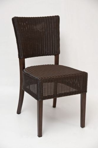 New Florida Seating Restaurant Outdoor Armless Wicker Chair - 2 color choices!