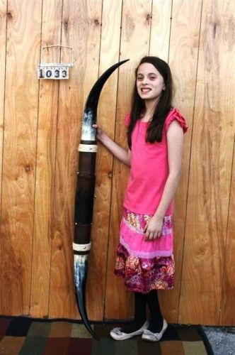 STEER LONG HORNS 4&#039; 6&#034; NO SKULL SKULLS HORN COW BULL LH1033