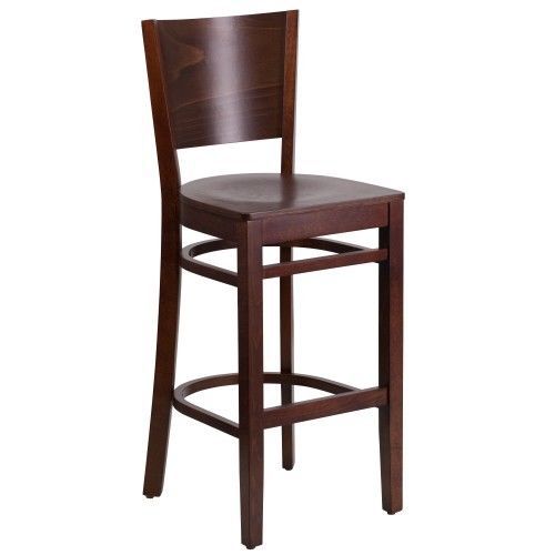 Flash furniture xu-dg-w0094bar-wal-wal-gg lacey series solid back walnut wooden for sale
