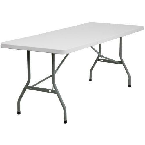 Flash Furniture RB-3072-GG 30&#039;&#039; x 72&#039;&#039; Granite White Plastic Folding Table
