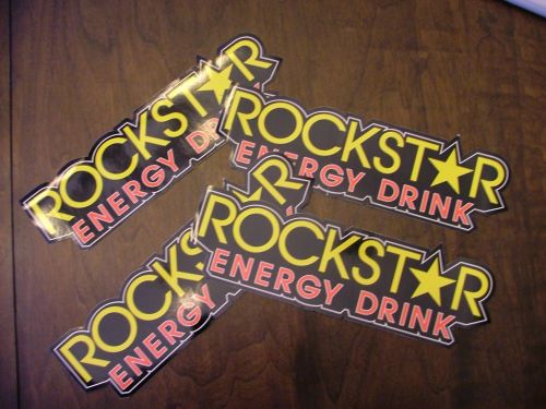 rockstar energy stickers 4 of them new