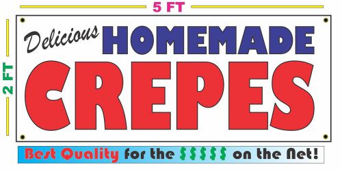 HOMEMADE CREPES BANNER Sign NEW Larger Size Best Quality for the $$$ BAKERY