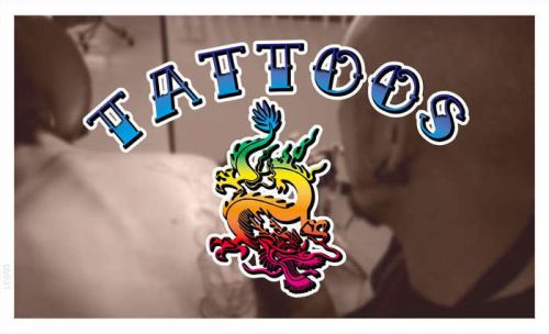 Bb931 tattoo dragon banner shop sign for sale
