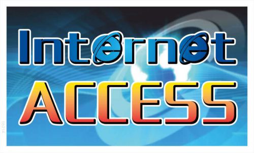 bb214 Internet Access Banner Shop Sign