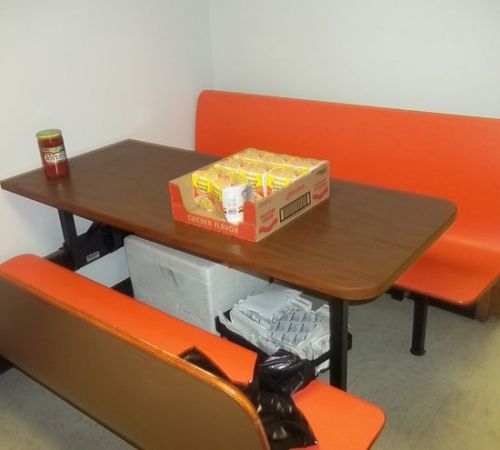 Table w/ 2 Bench Seats for Cafeteria, Break Room or Home (Flint MI/Detroit area)