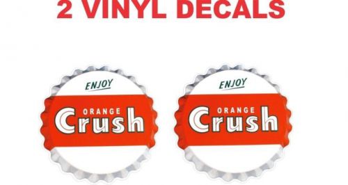 Vintage Style Orange Crush Cap Decal - Very Nice - 100% Refund If Not Satisfied