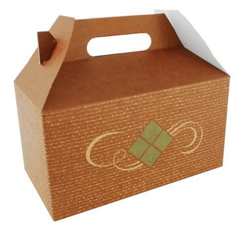 Clay Ted Kraft Paperboard Hearthstone Medium Barn Style Carry Out Box 9
