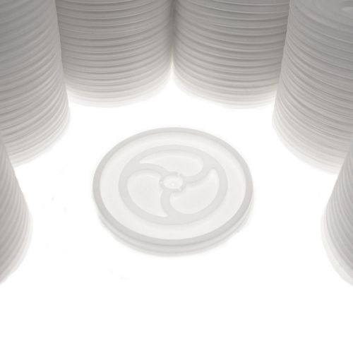 1,000ct wincup vented white disposable plastic l6v lids for 10oz styrofoam cups for sale