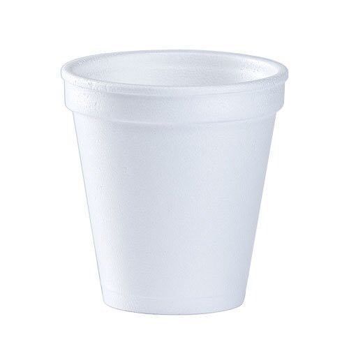 6 oz. white disposable drink foam cups hot and cold coffee cup (pack of 100) for sale