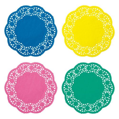 NEW Hoffmaster 500100 4-Piece Lace Doily Assortment, 8&#034; Diameter (Case of 400)