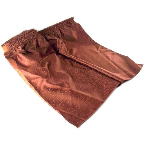 Snap Drape 17.6-Ft Table Skirt Shirred Velcro Pinnacle Copper 22907