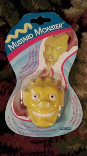 Mustard Monster. Twist On Mustard Squeeze Bottle Dispenser Cap.