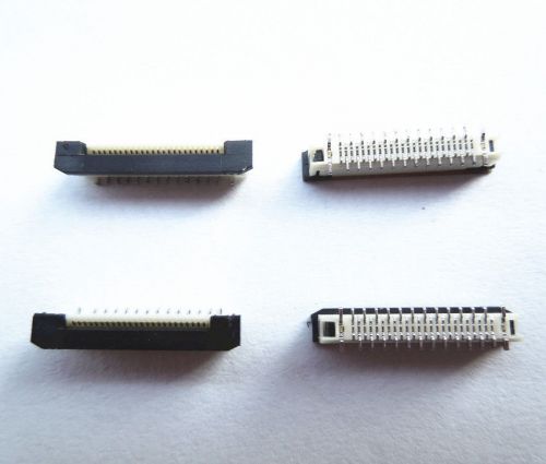 10 pcs FFC FPC 24 pin 0.5mm Pitch Ribbon Flat Connector Positive Pin