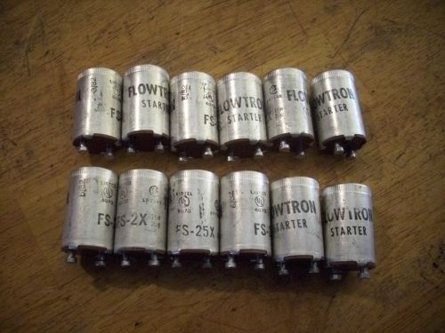 LOT OF 12 REPLACEMENT FLUORESANT BULB STARTERS