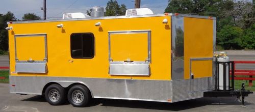 Concession Trailer 8.5&#039;x18&#039; Vending Event Catering Food (Yellow)