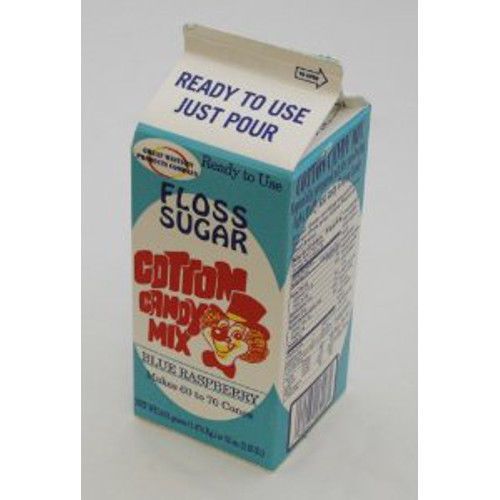 Benchmark USA 82001 Blue Raspberry Flavor Sugar Floss 3.25 lb Carton