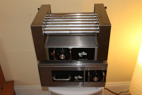 Star hot dog roller cooker and bun warmer counter top for sale