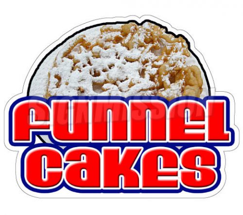 FUNNEL CAKES Concession Decal sign cake signs cart trailer stand sticker