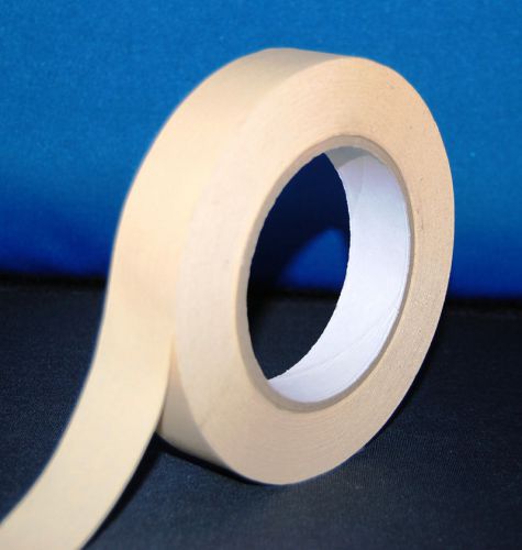 Case 36 rolls 1&#034; 50 yrd 150 ft beige masking tape heavy duty free shipping for sale