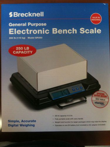 Salter-brecknell gp250 electronic postal shipping portable bench scale lcd for sale