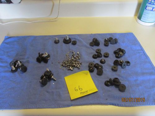lot of 50 Rubber Isolation Mounts Feet with nuts and bolts  NO RESERVE