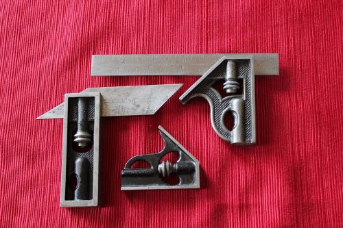 LOT OF THREE STARRETT SQUARES IN GREAT CONDITION