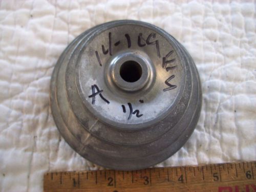 4 Step Alloy or Pot Metal Motor pulley 1/2&#034;Bore 1/2&#034; wide belts set screw mount