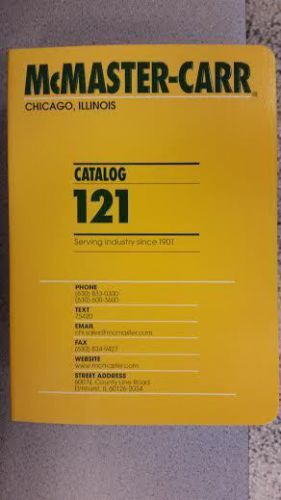 McMaster Carr Supply Catalog 121 Brand New in Box
