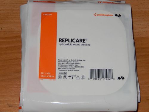 10 smith and nephew replicare hydrocolloid dressing duoderm exuderm 4&#034; x 4&#034; for sale