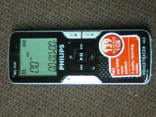 Philips Voice tracer 860, Voice Recorder  1GB 139 hours record time
