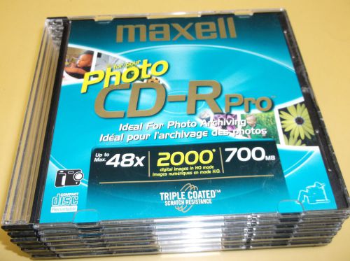 MAXELL CD-R PRO PHOTO 8 CD-R&#039;S