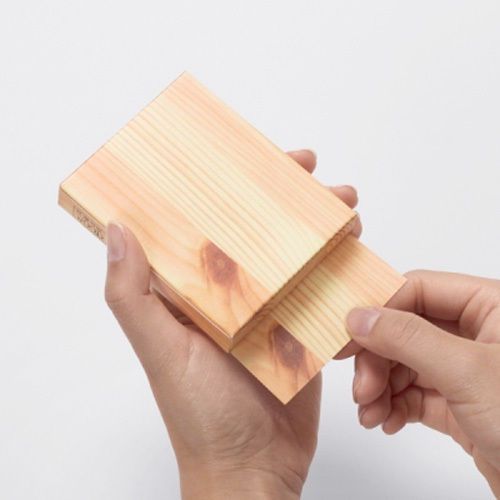 Unique&amp;Fun Wood Piece Shaped Notepad Memo Message Book Writing Stationery Paper