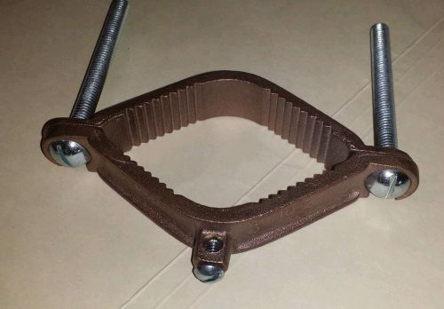 C4 COPPER Ground Clamp, Ground To Pipe 2-1/2&#034; - 4&#034;