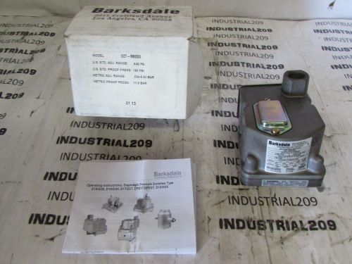 BARKSDALE PRESSURE OR VACUUM ACTUATED SWITCH D2T-M80SS NEW