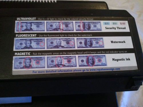 Electronic Laser Counterfeit Money Detector Bill Examiner Money Scanner