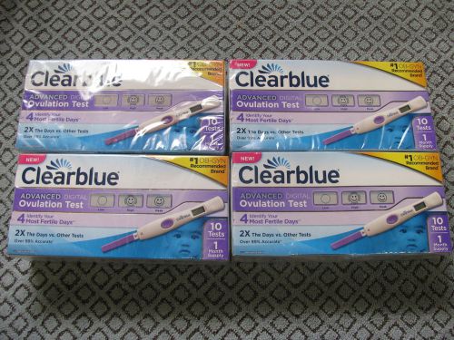 40 New (4 Box&#039;s) CLEARBLUE FERTILITY ADVANCED DIGITAL OVULATION TESTS Exp9/2014