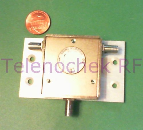 RF microwave single junction circulator 866 MHz CF/  274 MHz BW/  10 Watt/ data