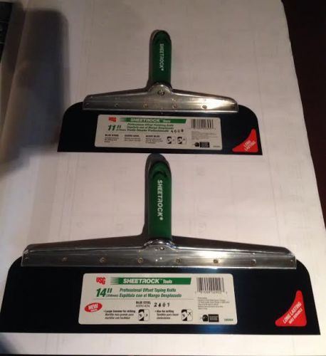 Usg sheetrock 11&#034; and 14&#034;offset taping knife for sale