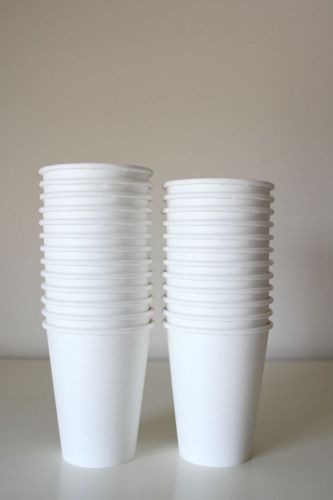 25 DISPOSABLE PAPER COFFEE CUPS 12OZ FREE SHIPPING