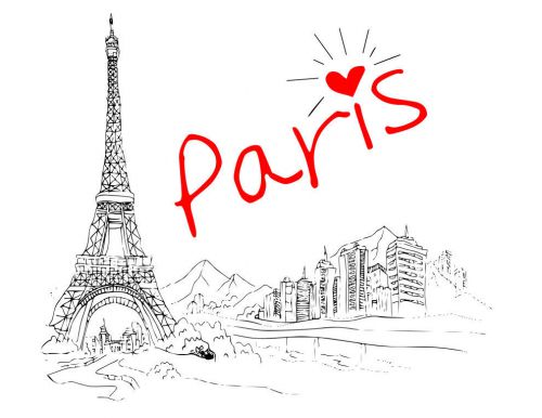 Paris Heart Eiffel Tower Onesie