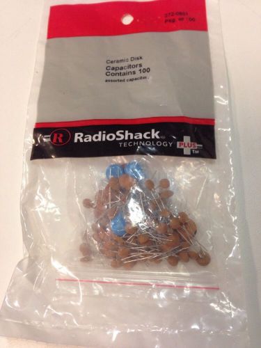 Ceramic Disk Capacitors Contains 100 #272-0801 By RadioShack