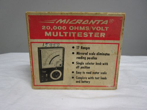 Vintage Microtester Micronta in box