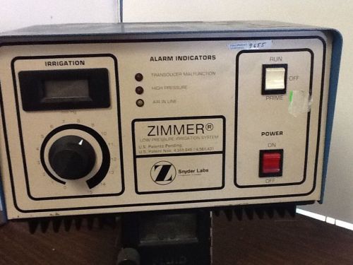 Zimmer Low Pressure Irrigation System untested