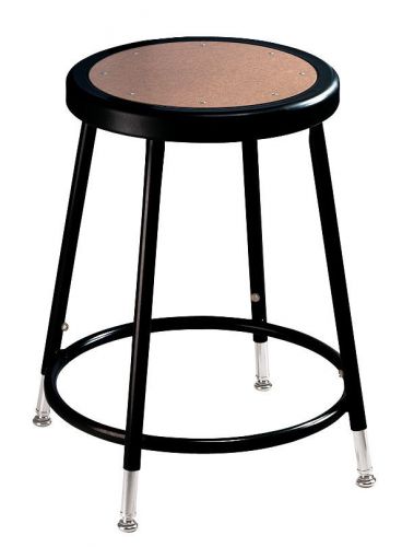 Adjustable height stool with round hardboard 18&#034; h - 27&#034; h for sale