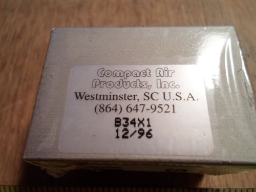 COMPACT AIR B34X1 PNEUMATIC CYLINDER (NEW IN PACKAGE)
