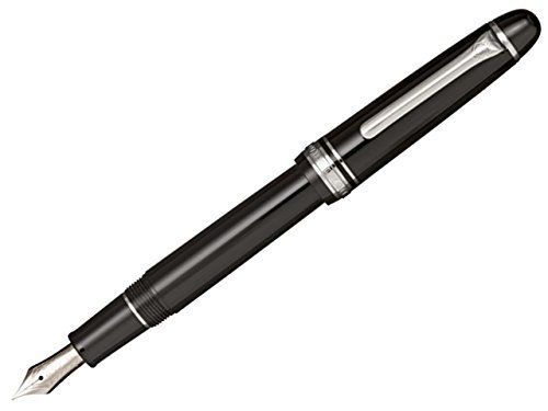 Sailor pen in fountain pen promenade silver trim fine 11-1033-320 black for sale