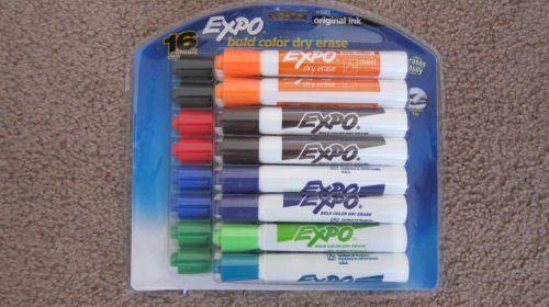 1 Pack of Sanford® Expo Dry Erase Marker, Chisel Tip, Assorted Ink, 16/Set