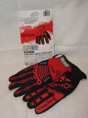 New hexarmor 4028 chrome series cut 5 impact slipfit mechanics gloves size 10/xl for sale