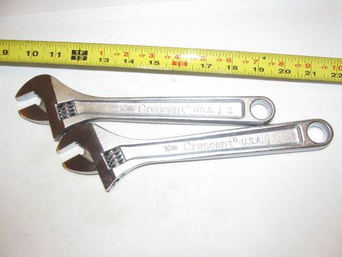 2 Crescent 10&#034; adjustable wrenchs