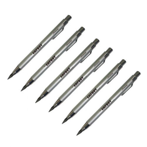 FastCap Fatboy Extreme Carpenter 5.5mm Mechanical Pencils with Clip, 6-Pack